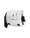 QOLTEC 50750 Taśma do BROTHER DK-11202 / 62mm x 100mm / 300 etykiet / Biała/ Czarny nadruk / Rolka z uchwytem - nr 1