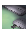 axagon HUB HMC-6GM2 USB  6 in1 10Gbps hub, USB-A, USB-C,  HDMI, M.2, SD/ mSD, PD 100W, USB-C - nr 44