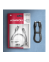 axagon BUCM2-CM10AB Kabel USB-C - USB-C, 1.0m 5A charging, ALU, 240W PD, oplot, USB2.0 - nr 25