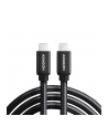 axagon BUCM2-CM10AB Kabel USB-C - USB-C, 1.0m 5A charging, ALU, 240W PD, oplot, USB2.0 - nr 35