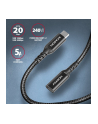 axagon BUCM32-CF05AB Kabel przedłużacz Gen2 USB-C - USB-C 0.5m, 5A, 20Gbps, PD 240W, oplot - nr 11