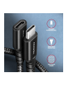 axagon BUCM32-CF05AB Kabel przedłużacz Gen2 USB-C - USB-C 0.5m, 5A, 20Gbps, PD 240W, oplot - nr 13