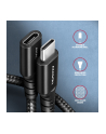 axagon BUCM32-CF05AB Kabel przedłużacz Gen2 USB-C - USB-C 0.5m, 5A, 20Gbps, PD 240W, oplot - nr 19