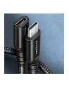 axagon BUCM32-CF10AB Kabel przedłużacz Gen2 USB-C - USB-C, 1m, 5A, 20Gbps, PD 240W, oplot - nr 32