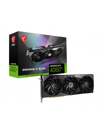 msi Karta graficzna GeForce RTX 4060 Ti Gaming X Slim 16G GDDR6 128bit