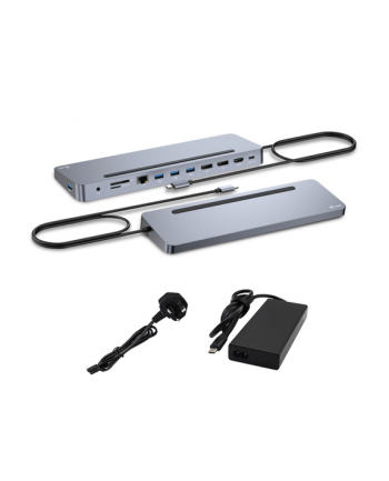 I-TEC USB-C Metal Ergonomic 4K 3x Display Docking Station with PD 100 W + i-tec Universal Charger 100W bundle