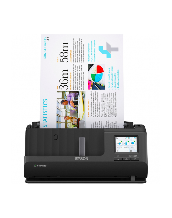 epson Skaner ES-C380W A4/ADF20/30ppm/USB/WLAN/PCfree główny