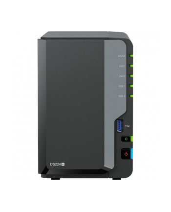 Synology Serwer DS224  2x0HDD J4125 2GB DDR4 2xRJ45 2xUSB 2Y