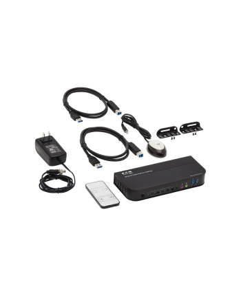 EATON TRIPPLITE 2-Port HDMI/USB KVM Switch 4K 60Hz HDR HDCP 2.2 IR USB Sharing USB 3.0 Cables
