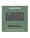 LOGITECH Pebble Keys 2 K380s - TONAL GRAPHITE - (US) INTL - BT - N/A - INTNL-973 - UNIVERSAL - nr 24