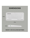 LOGITECH Pebble Keys 2 K380s - TONAL WHITE - (US) INTL - BT - N/A - INTNL-973 - UNIVERSAL - nr 28
