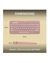 LOGITECH Pebble Keys 2 K380s - TONAL ROSE - (US) INTL - BT - N/A - INTNL-973 - UNIVERSAL - nr 21