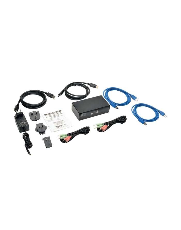 EATON TRIPPLITE 2-Port DisplayPort KVM Switch with Audio Cables and USB 3.0 SuperSpeed Hub główny