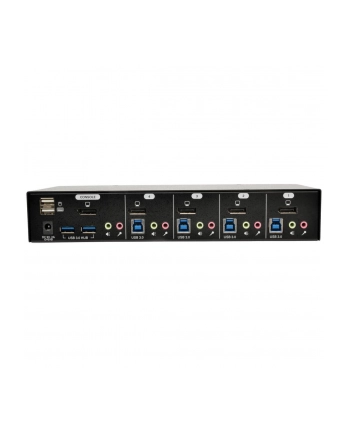 EATON TRIPPLITE 4-Port DisplayPort KVM Switch with Audio Cables and USB 3.0 SuperSpeed Hub