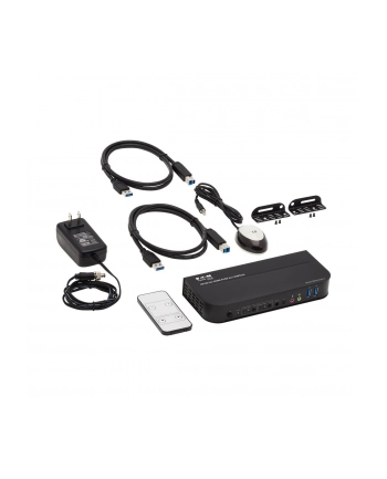 EATON TRIPPLITE 2-Port HDMI/USB KVM Switch 4K 60Hz HDR HDCP 2.2 IR USB Sharing USB 3.0 Cables