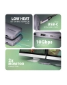 axagon HMC-12GM2 hub USB 12 in1 10Gbps, 3x USB-A, USB-C, HDMI, DP,  RJ-45, M.2, SD/mSD, audio, PD - nr 26