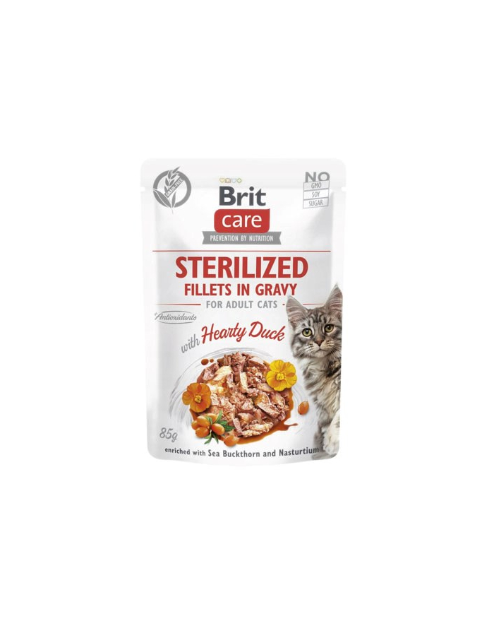 Brit Care Cat Sterilized Hearty Duck Pouch 85g główny