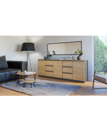 top e shop Komoda COSTA 1D3S+2D3S antracyt/artisan