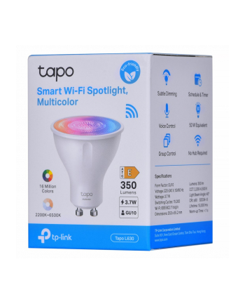 ŻARÓWKA TP-Link Tapo L630 Smart Wi-Fi, 350 lm, barwa 2700 K, ściemniane światło , GU10