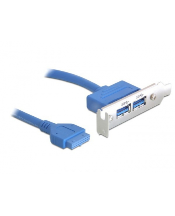 D-ELOCK GNIAZDO NA ŚLEDZIU 2X USB 30 40CM LOW PROFILE 82976