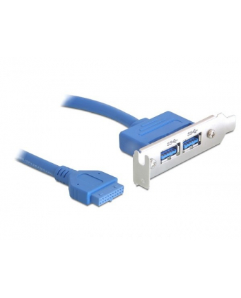 D-ELOCK GNIAZDO NA ŚLEDZIU 2X USB 30 40CM LOW PROFILE 82976