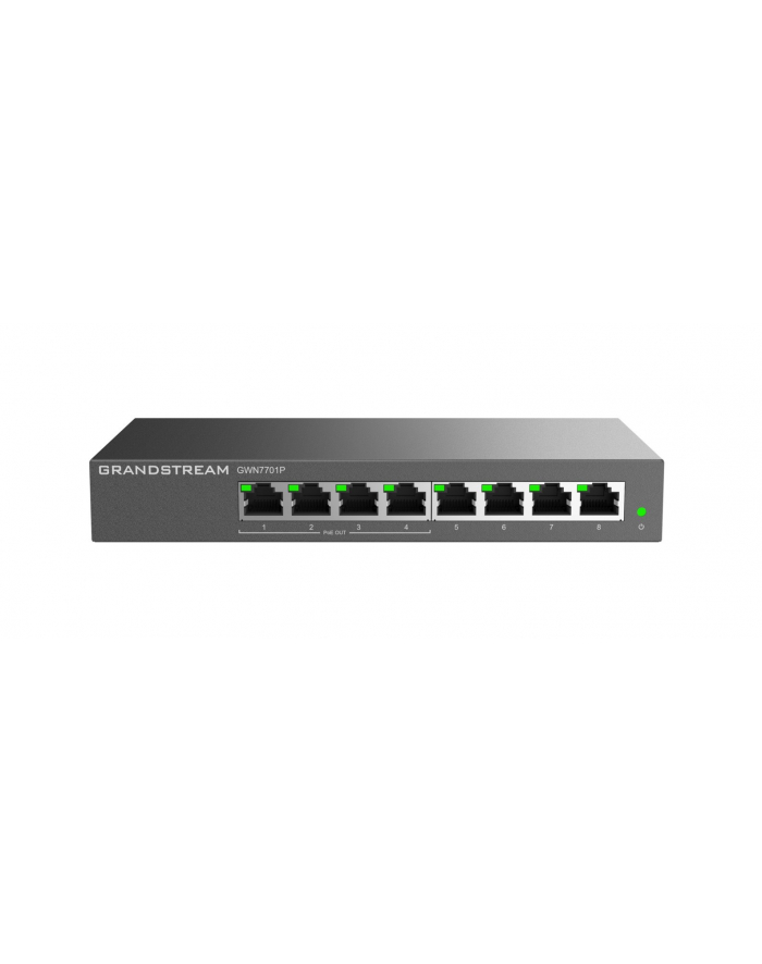 Grandstream GWN 7701P 8xGbE, 4xPOE niezarządzalny switch główny