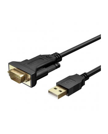 TECHLY Adapter Converter USB2.0 to Serial Black on cable 1.5m