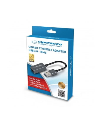 ESPERANZA GIGABIT ETHERNET 1000 MBPS ADAPTER USB 30-RJ45 ENA101