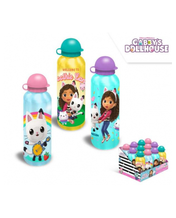 Bidon aluminiowy 500ml Koci Domek Gabi. Gabby's Dollhouse 3 wzory GD00009 Kids Euroswan