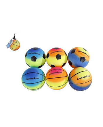 hipo Piłka nożna / koszykowa 10cm 6  kolorów, w siatce mix cena za 1 szt
