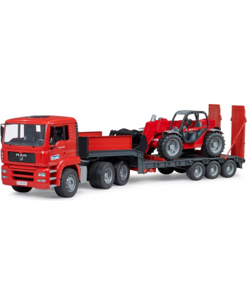 Bruder Man Tga Z Naczepą I Ładowarką Manitou Mlt633 02774