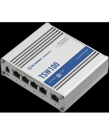 teltonika Przełącznik przemysłowy TSW100 4xPoE+, 5xGigabit nr 1