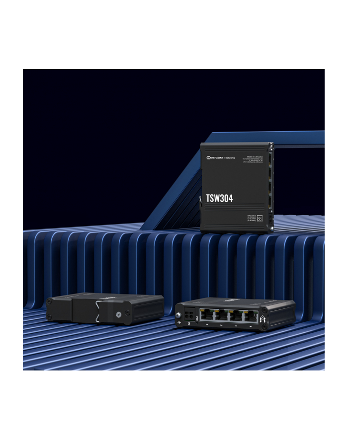 teltonika Przełącznik przemysłowy TSW304 4xRJ45 10/100/1000 Mbps główny