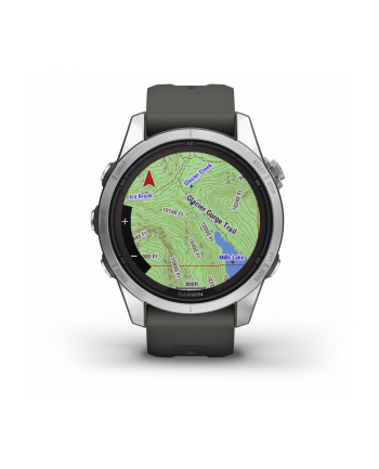 Zegarek sportowy Garmin Fenix 7S Pro Solar Silver SS Grapphite