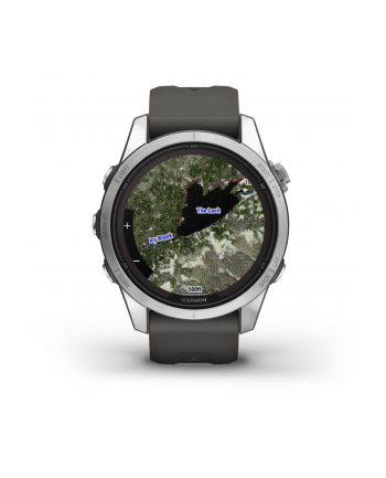 Zegarek sportowy Garmin Fenix 7S Pro Solar Silver SS Grapphite