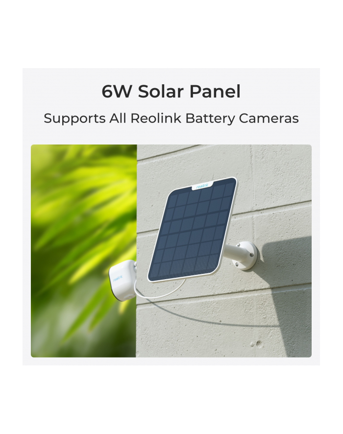 Reolink Panel Solarny 2 Do Kamer Biały 6W główny