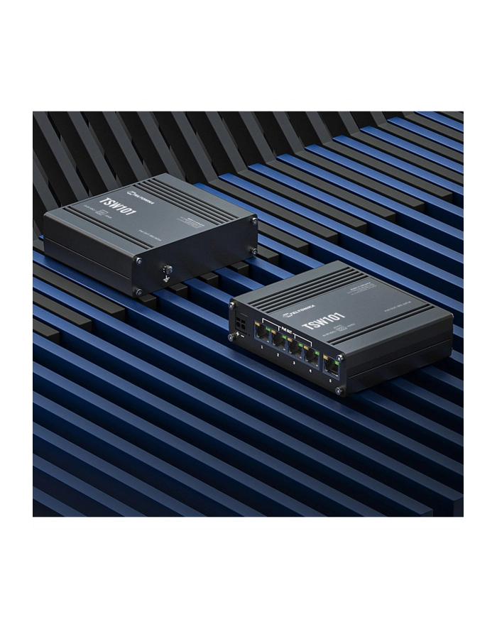 teltonika Przełącznik przemysłowy TSW101 5xGbE 4xPoE+ główny