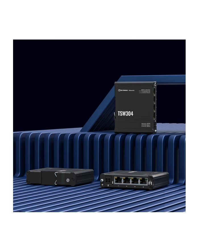 teltonika Przełącznik przemysłowy TSW304 4xRJ45 10/100/1000 Mbps główny