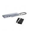 Stacja dokująca USB-C Metal Ergonomic 4K 3x Display Docking Station PD 100W + i-tec Universal Charger 100W (bundle) - nr 20
