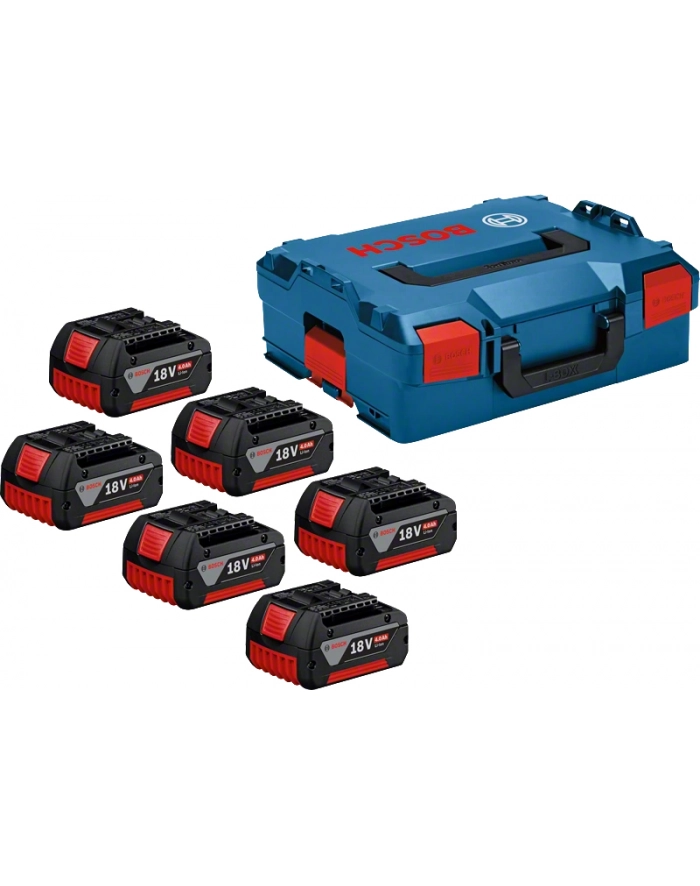 bosch powertools Bosch 6 X GBA 18V 4.0AH PROFESSIONAL, battery (blue/Kolor: CZARNY) główny