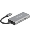 DeLOCK external USB 3.2 hub grey - USB3.2> 2 x USB Type-A + 2 x USB Type-C - nr 6