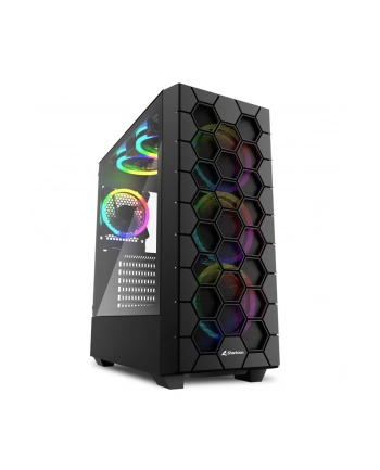 Sharkoon RGB HEX, tower housing (Kolor: CZARNY, tempered glass side panel) nr 1