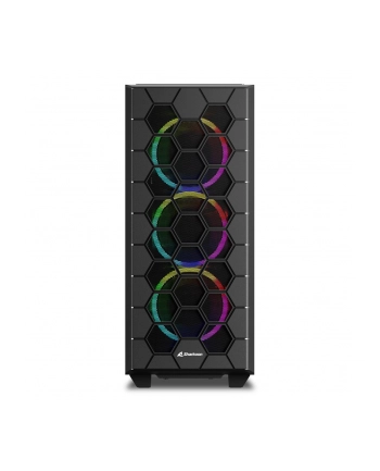 Sharkoon RGB HEX, tower housing (Kolor: CZARNY, tempered glass side panel) nr 2