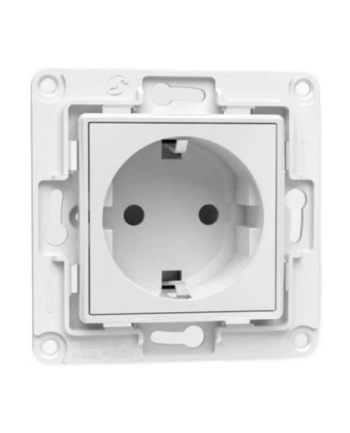 Shelly wall socket (wersja europejska) (Kolor: BIAŁY, flush-mounted) nr 2