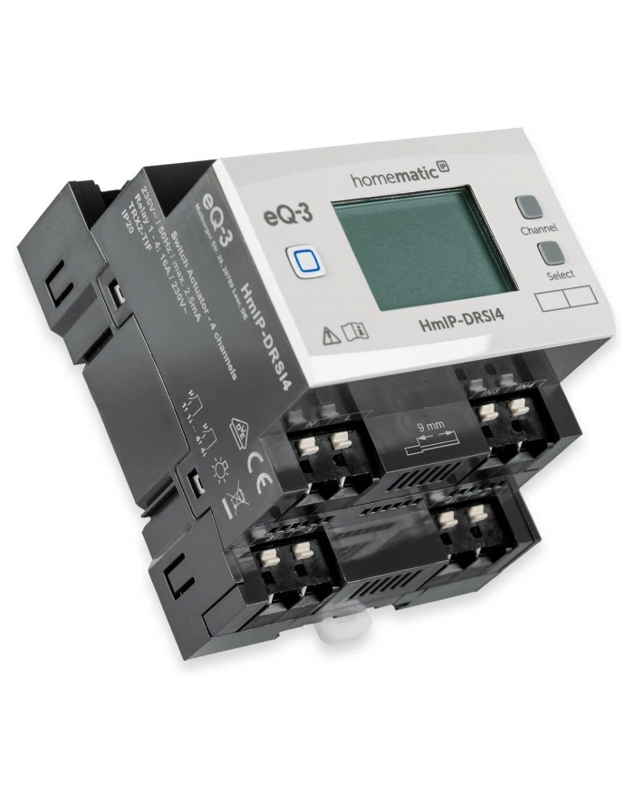 Homematic IP switching actuator for DIN rail mounting - 4-fold (HmIP-DRSI4), relay główny