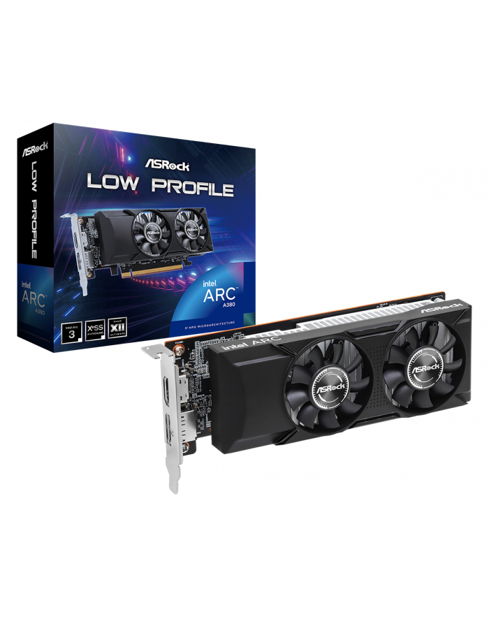 ASROCK Arc A380 Low Profile 6GB GDDR6 1xHDMI 1xDP główny