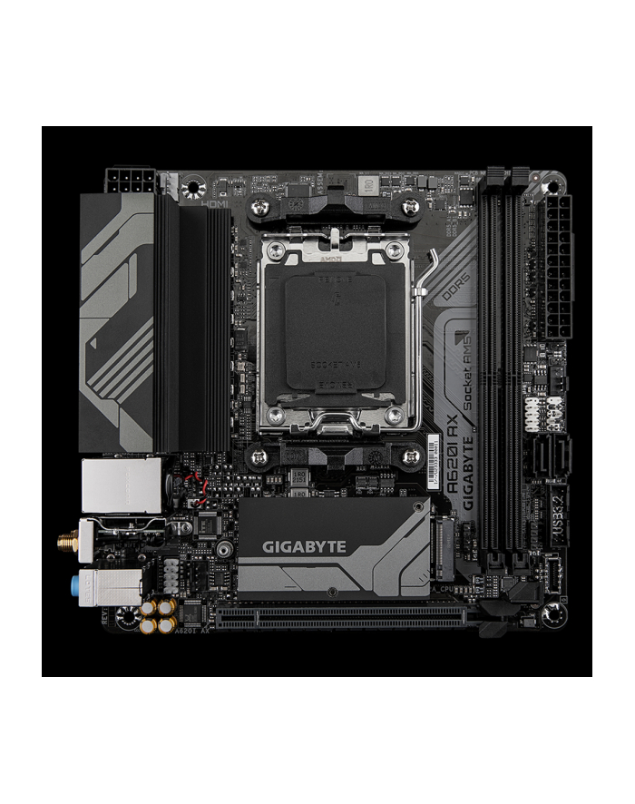 GIGABYTE A620I AX AM5 2xDDR5 4xSATA 1xM.2 mATX MB główny
