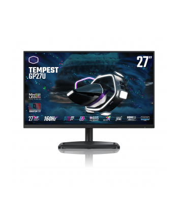 Cooler Master GP27-FUS - 27 - LED, QHD, AMD Free-Sync, HDMI 2.1, 160Hz panel, Kolor: CZARNY