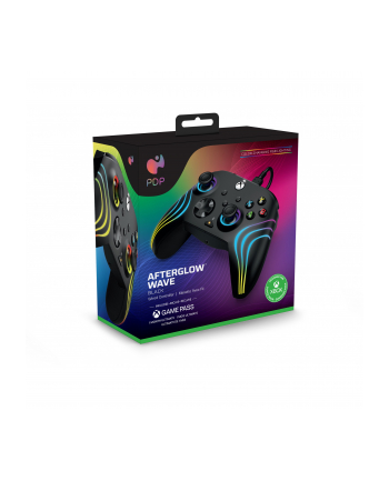 PDP Wired Controller - Afterglow Wave, Gamepad (Kolor: CZARNY, for Xbox Series X|S, Xbox One, PC)