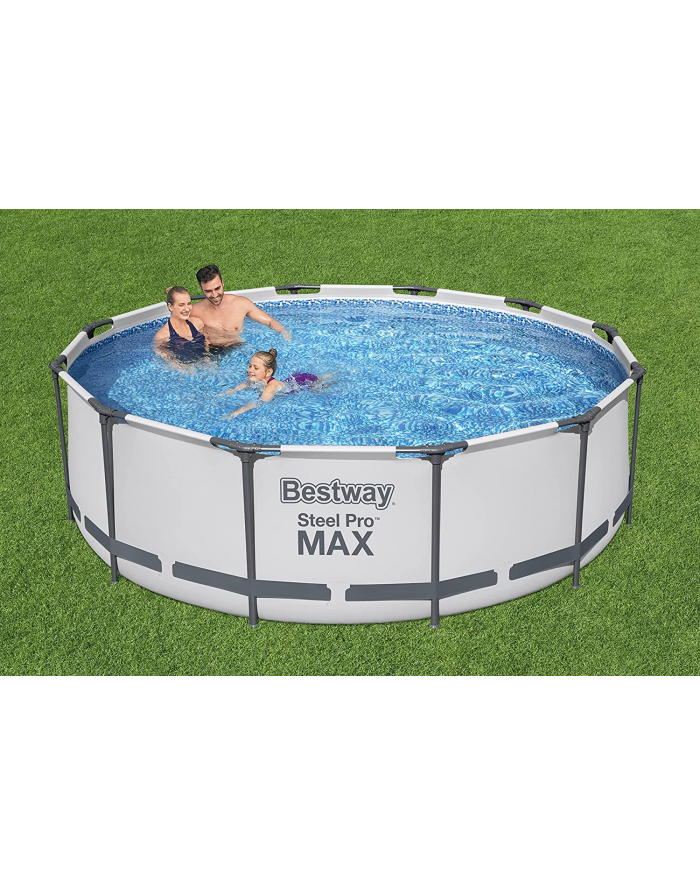 Bestway Steel Pro MAX pool set, O 366cm x 100cm, swimming pool (light grey, with filter pump) główny